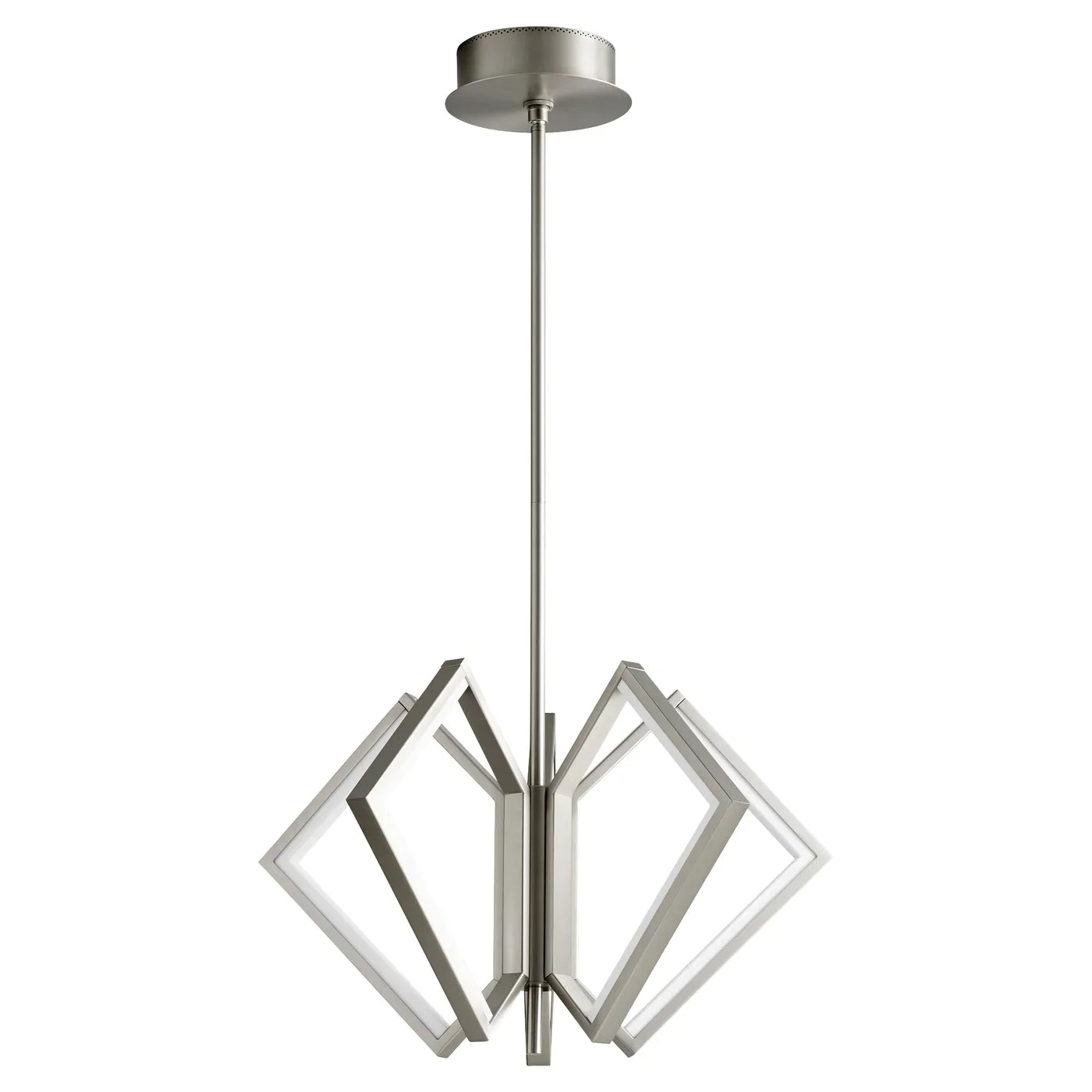 Oxygen Acadia 3-6142-24 Contemporary Modern Chandelier Light - Satin Nickel