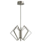 Oxygen Acadia 3-6142-24 Contemporary Modern Chandelier Light - Satin Nickel