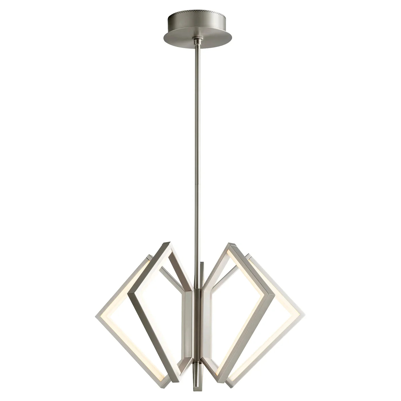 Oxygen Acadia 3-6142-24 Contemporary Modern LED 25 Inch Chandelier 3000K - Satin Nickel