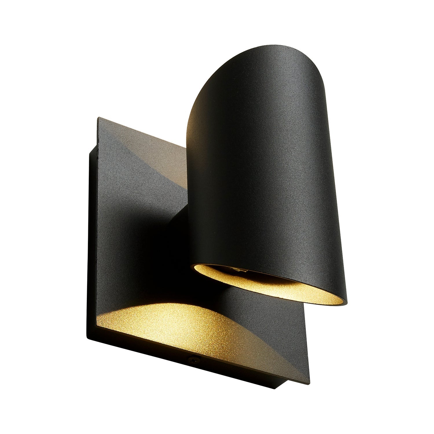 Oxygen Caliber 3-733-15 Modern Cylinder LED Outdoor Wall Light Fixture - Black