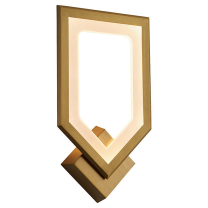 Oxygen Aegis 3-59-40 Contemporary Modern LED Wall Sconce Light - Aged Brass