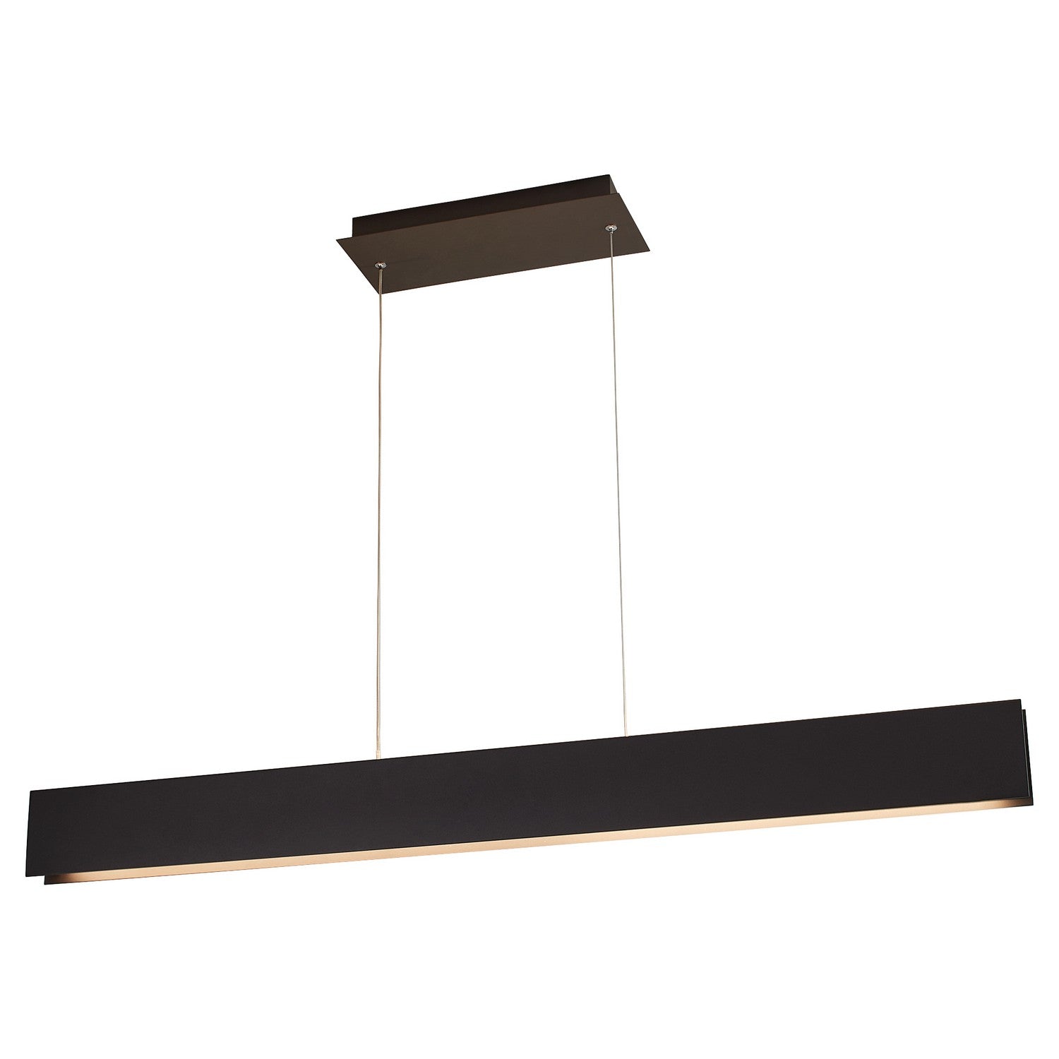 Oxygen Brio 3-6018-15 Linear LED Pendant 46 Inch Modern Industrial - Black