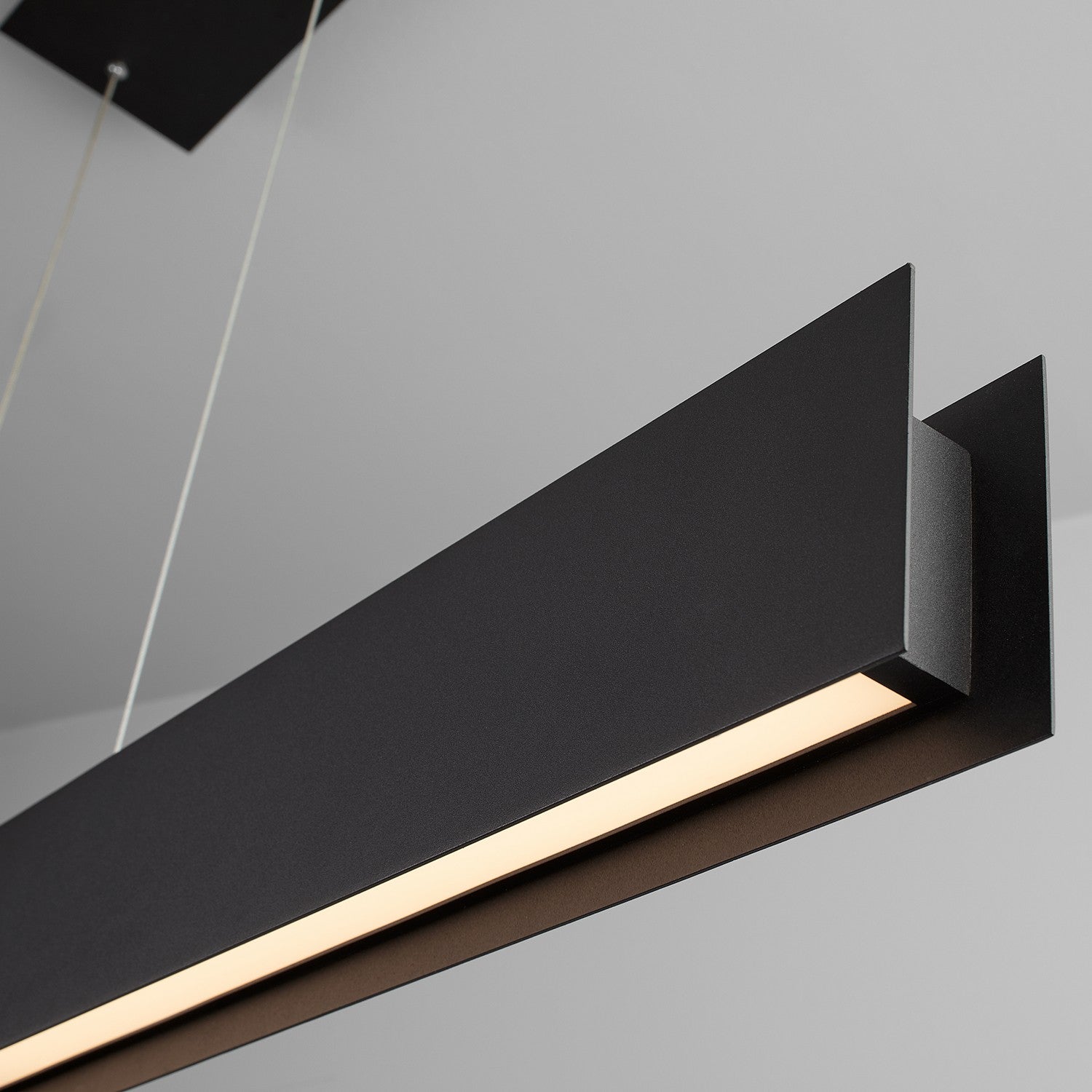 Oxygen Brio 3-6018-15 Linear LED Pendant 46 Inch Modern Industrial - Black