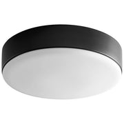 Oxygen JOURNEY 3-623-15 Round Flush Mount Ceiling Light Fixture, 14 Inch - Black